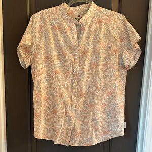 Woolrich  Pastel Floral Button Down Shirt Size L